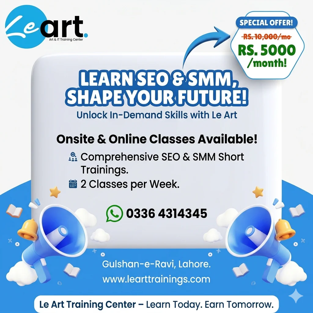 SEO & SMM Short Training in Lahore